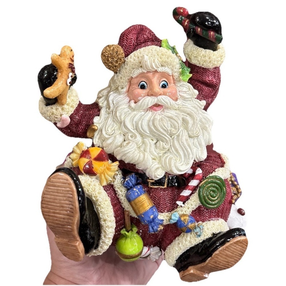 Fitz‎ and Floyd Classics Jolly Old St Nicholas Santa Music Box